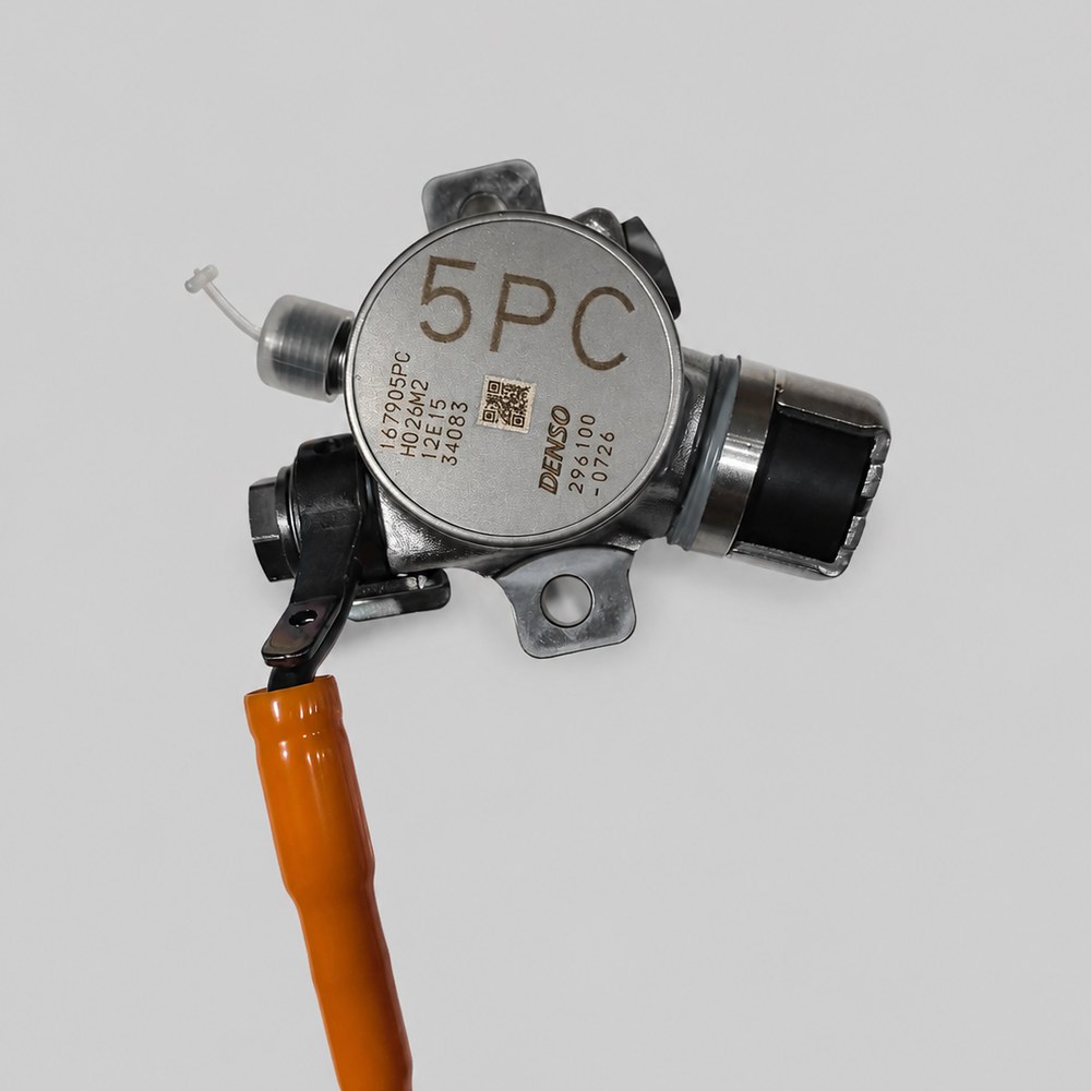 Honda 1.5T GDI high-pressure fuel pump 16790-5PC-H02, Denso OE unit — actual stock photo
